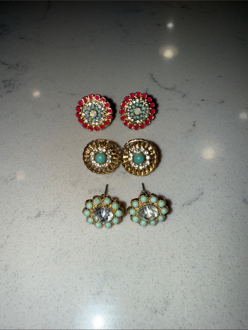 3 Earrings Set